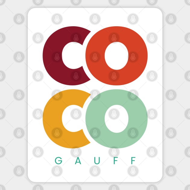 Coco Gauff Magnet by graphictone
